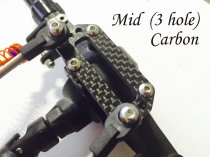 Nightmare S Mid (3 hole) rear Link Mount - G10 Carbon Fibre