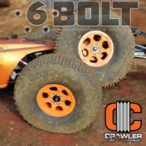 Double Deuce 6 Bolt 2.2" 1.0" wide Orange Performance Wheel