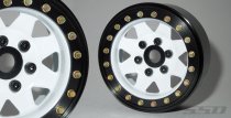 1.9″ Steel 8 Spoke Beadlock Wheels (White)