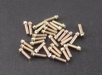 M2 x 7mm Zinc Coated Steel Scale Hex Bolts (30)